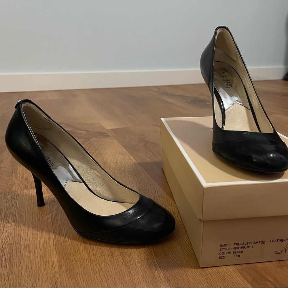 Michael Kors Pressley Cap Tow, Patent Leather Black